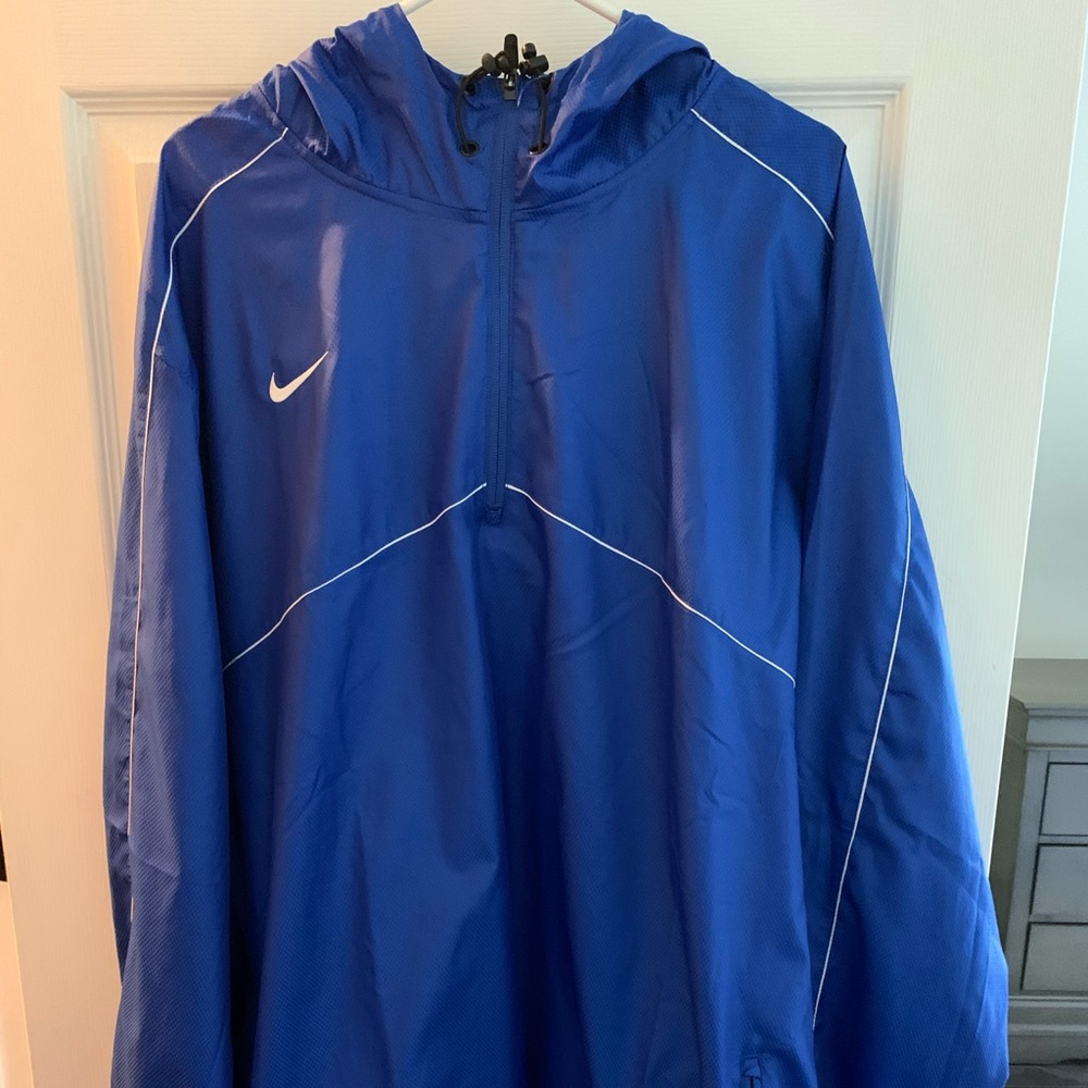 NWT! Nike Blue 1/4 ZIP Windbreaker XXXL 3XL